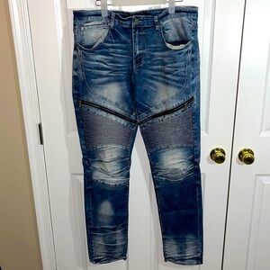 Men’s Sz 36/34 Legacy Edition “Aaron” blue skinny jeans